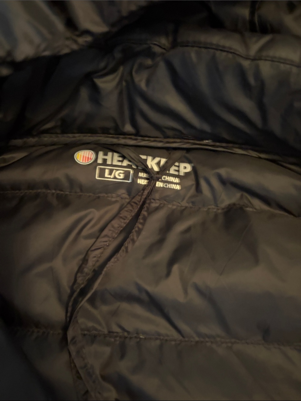 Heat Keep Women's Hooded Packable Black Puffer Jacket - Picture 3 of 7